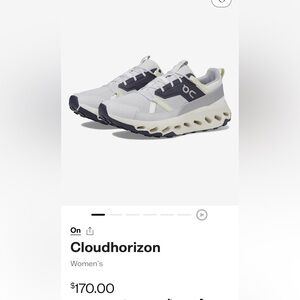 Cloudhorizon Lavender Ivory Sneakers NWT ON